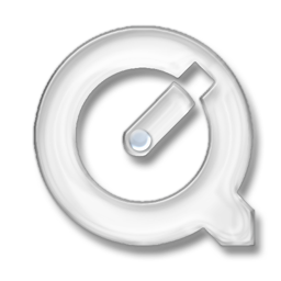 Quicktime - White Gel Icon 256x256 png